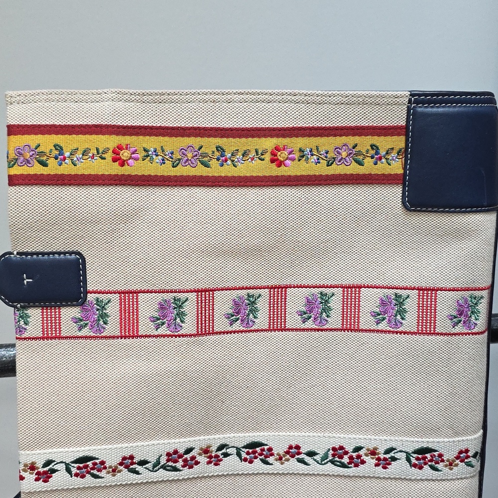 Tory Burch Ella Webbing Patchwork Tote - image 8